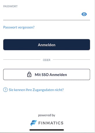 Finmatics Mobile-App SSO