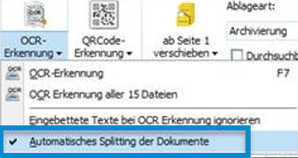 OCR Einstellungen in BMD
