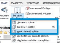 Manuelle Trennung in BMD