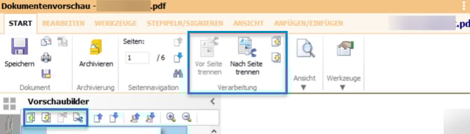 Belegtrennung in BMD korrigieren