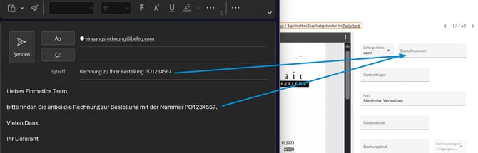 Schema der E-Mail Extraktion