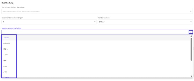 Beginn Wirtschaftsjahr auswählen
