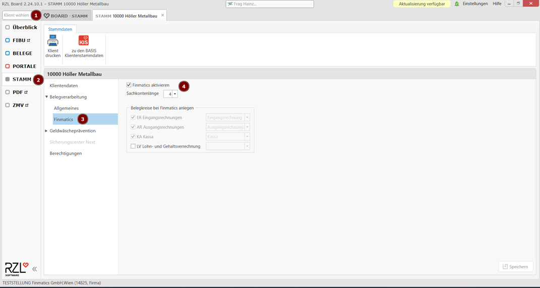 RZL Mandantenaktivierung