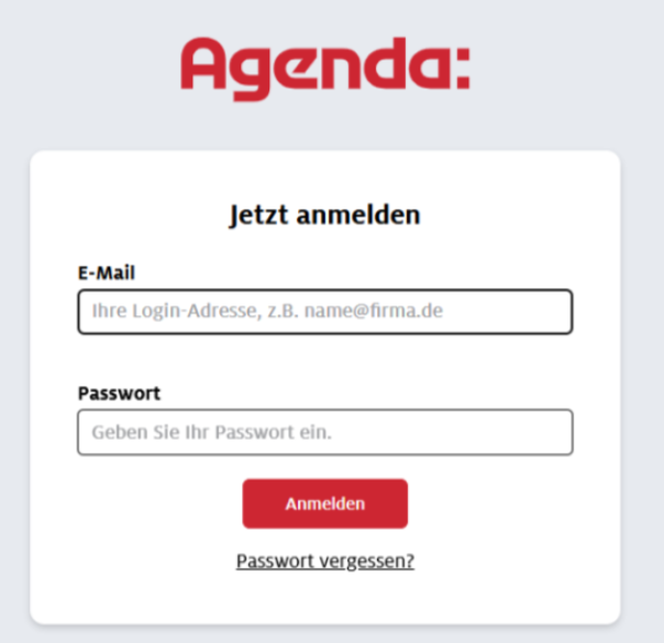 Agenda Login