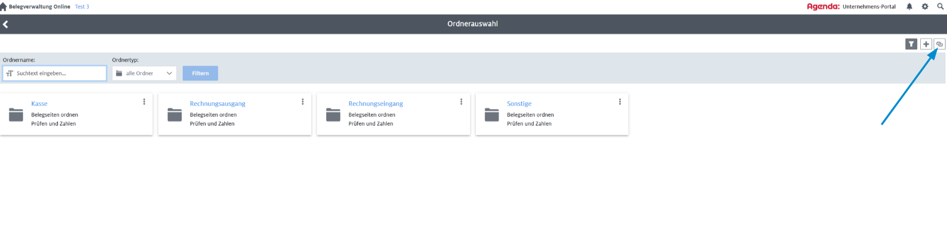 Verbindungszeichen Agenda