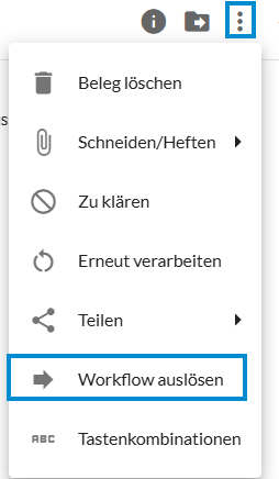 Workflow manuell auslösen