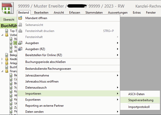 DATEV Stapelverarbeitung