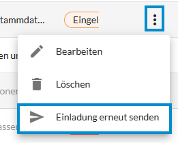 Einladung erneut senden