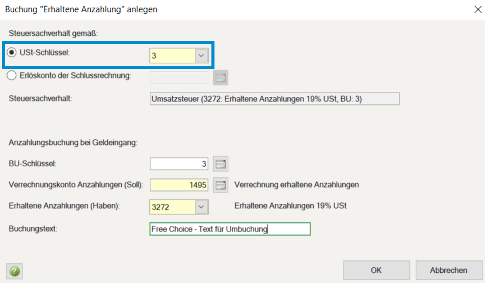 Umsatzsteuerschlüssel