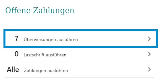 Überweisungen ausführen