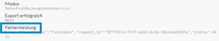 Forbidden Request ID