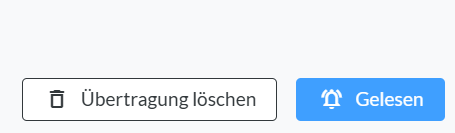 Optionen zum Löschen oder als gelesen markieren