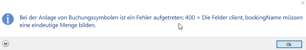 BookingName Fehler