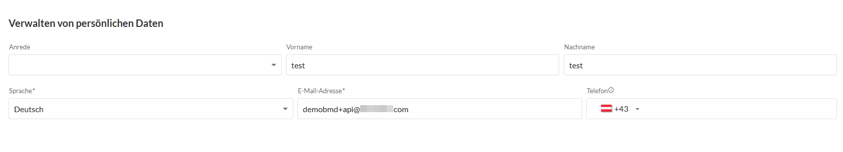 Profileinstellungen bearbeiten
