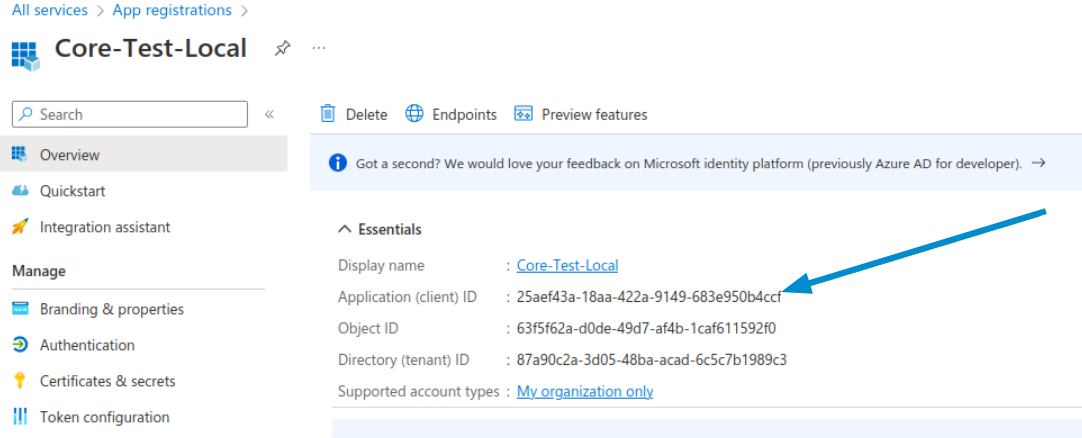 Application Client ID