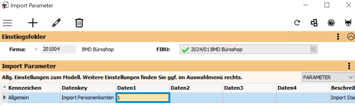 BMD Parameter Einstellung Daten1