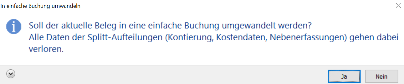 Bestätigungsfenster in BMD