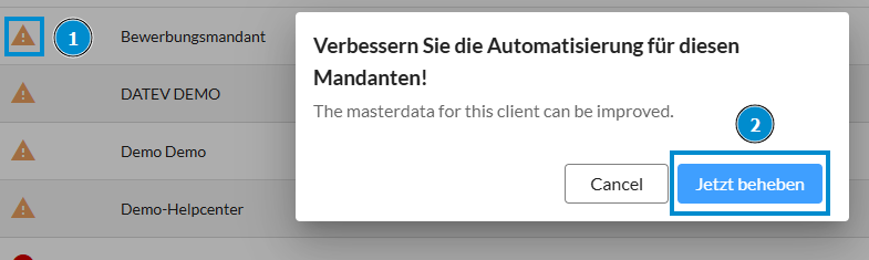 Setup Status beheben
