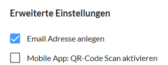 Erweiterte Einstellungen